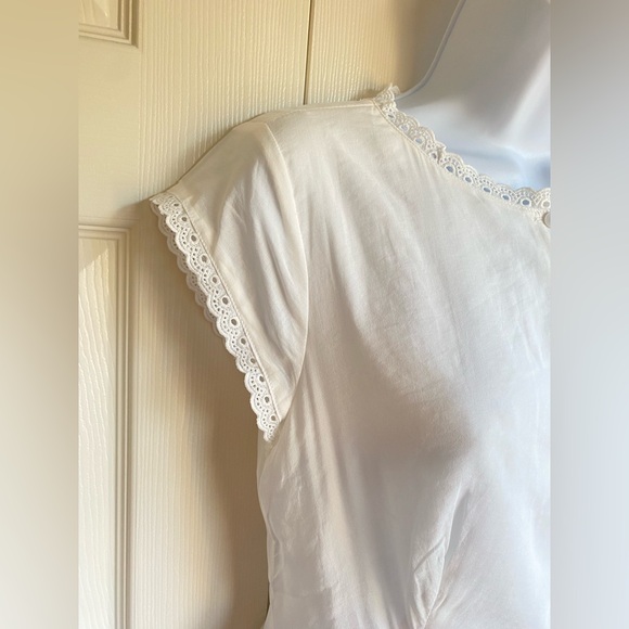 New Reformation Valetta White Two-Piece Set Size 4 - Picture 11 of 16